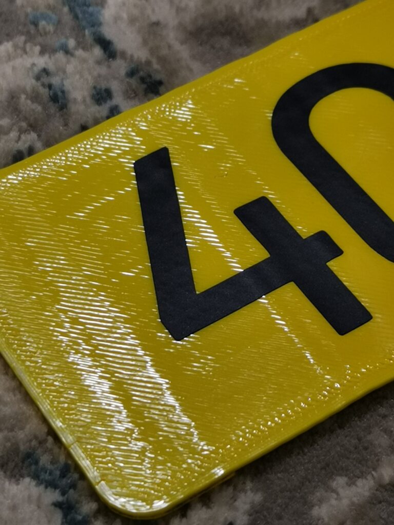 Ordnungsnummer für Taxi Innenklebend Schild
